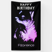 Mitternachtsbär Geburtstag Banner (Vertikal)