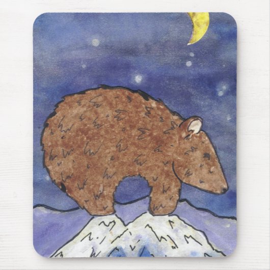 Mitternachtsbär Mousepad (Vorne)