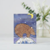 Mitternachtsbär Postkarte (Stehend Vorderseite)