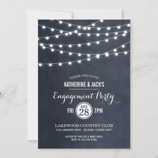 Mitternachtsbeleuchtung - Einladung (Vorderseite)