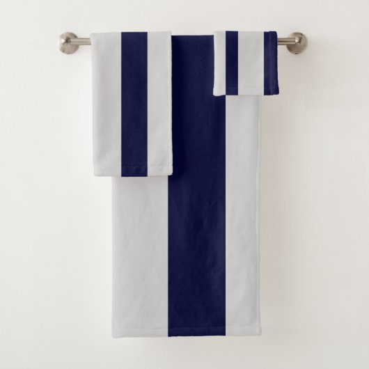Mitternachtsblau Badhandtuch Set (Insitu)