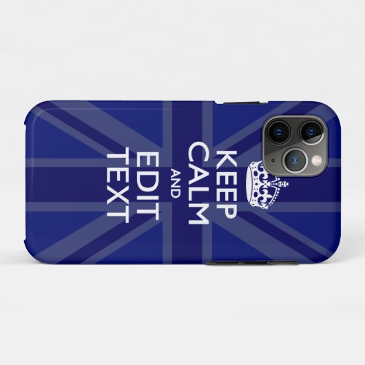 Mitternachtsblau behält Ruhe, Ihren Case-Mate iPhone Hülle (Rückseite (Horizontal))