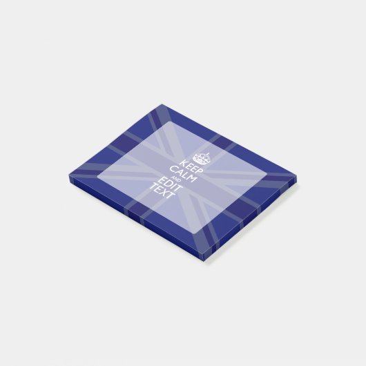 Mitternachtsblau behält Ruhe und Ihren Post-it Klebezettel (angewinkelt)