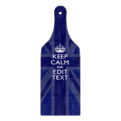 Mitternachtsblau Behalte Ruhe, um Ihren Text-Union Schneidebrett (Vorderseite)