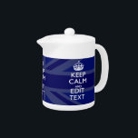 Mitternachtsblau Behalten Ruhe haben Ihren Text Un<br><div class="desc">Ihr personalisiertes Sprichwort Behalte in einem fett-blauen Jack der Gewerkschaft. Ein personalisiertes Sprichwort im Stile von Calm auf einem freundlichen Geschenk. Humorvoll oder skurril versuchen Sie Ihre kreativen Worte auf zwei bearbeitbaren Textzeilen. Vergessen Sie nicht, HAUPTSTÄDTE für beste Ergebnisse zu verwenden. Verwenden Sie den Link "Diesen Designer Gefragt", um uns...</div>