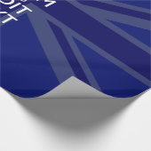 Mitternachtsblau Behalten Ruhe haben Ihren Text Un Geschenkpapier (Ecke)