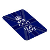 Mitternachtsblau Behalten Ruhe haben Ihren Text Un Magnet (Rechte Seite)