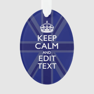 Mitternachtsblau Behalten Ruhe haben Ihren Text Un Ornament