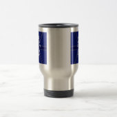 Mitternachtsblau Behalten Ruhe haben Ihren Text Un Reisebecher (Mittel)