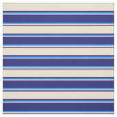 Mitternachtsblau, Beige und blaues Muster Stoff (Muster)