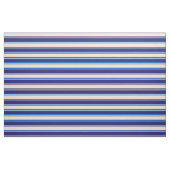 Mitternachtsblau, Beige und blaues Muster Stoff (Fat Quarter (45,7 x 55,9 cm))