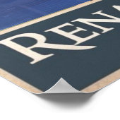 Mitternachtsblau: Detroit's Renaissance Centre Poster (Ecke)