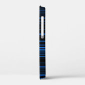 Mitternachtsblau Einzigartig Modernes Streifenmust Case-Mate iPhone Hülle (Rückseite / Links)