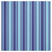 Mitternachtsblau & Himmelblau, gestreiftes Muster Stoff (Muster)