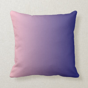 Mitternachtsblau Rosa Ombre Kissen
