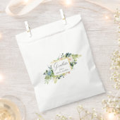 Mitternachtsblau und blütenfarbener Abschluss Geschenktütchen (Ausgeschnitten)