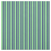 Mitternachtsblau und hellgrün farbige Linienmuster Stoff (Muster)
