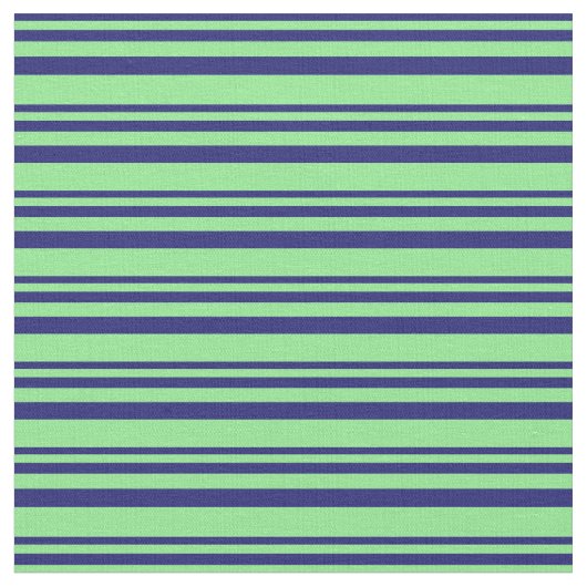 Mitternachtsblau und hellgrünes Muster Stoff (Nahaufnahme)