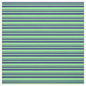 Mitternachtsblau und hellgrünes Muster Stoff (Muster)