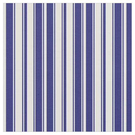 Mitternachtsblau und hellkyfarbene Linien Stoff (Nahaufnahme)