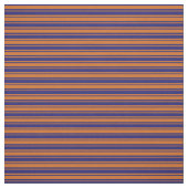 Mitternachtsblau und Schokolade Streifen Muster Stoff (Muster)
