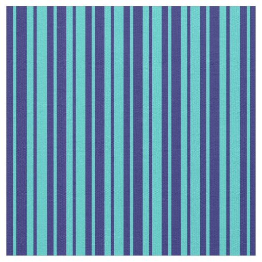 Mitternachtsblau und türkisfarbenes Muster Stoff (Nahaufnahme)