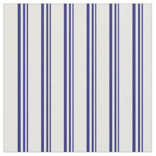 Mitternachtsblau und weiße farbige Linien Stoff