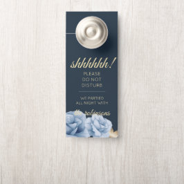 Mitternachtsblau Willkommen/Keine Störung der Türv Türanhänger