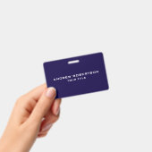 Mitternachtsblaue einfache elegante Minimalist Sim Ausweis (Handheld)