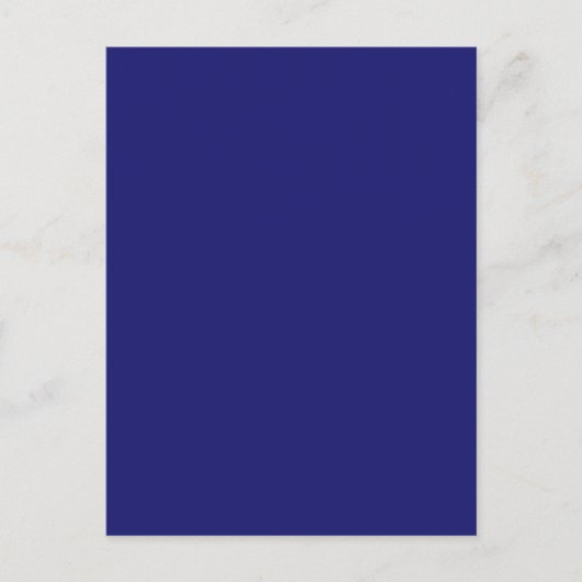 Mitternachtsblaue Einzelfarbe Postkarte (Vorderseite)