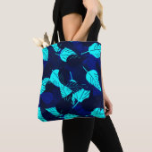 Mitternachtsblaue Layered-Blätter Tasche (Von Nahem)