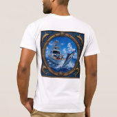 Mitternachtsblaue-Marlin-T-Shirt T-Shirt (Rückseite)