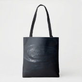 Mitternachtsblaue Ozeanwelle Minimalistisch Tasche (Vorderseite)