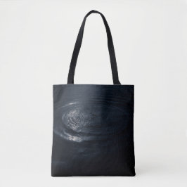 Mitternachtsblaue Ozeanwelle Minimalistisch Tasche