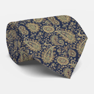 Mitternachtsblaue Paisley-Krawatte Krawatte