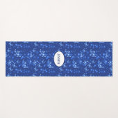 Mitternachtsblaue Schmetterlinge Yogamatte (Vorderseite (Horizontal))