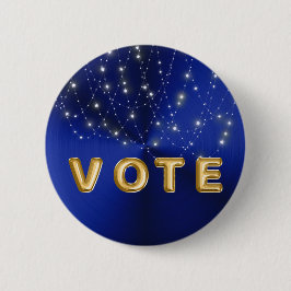 Mitternachtsblaue Sternenlicht-Kaskaden-Abstimmung Button