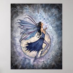 Mitternachtsblauer Feenposter von Molly Harrison Poster