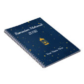 Mitternachtsblauer Goldstaub Notizblock (Rechte Seite)
