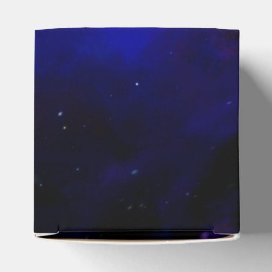Mitternachtsblauer Himmel mit Sternen Geschenkschachtel (Oben)