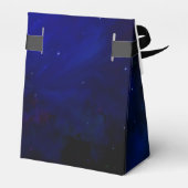 Mitternachtsblauer Himmel mit Sternen Geschenkschachtel (Rückseite)