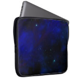 Mitternachtsblauer Himmel mit Sternen Laptopschutzhülle (Vorne Rechts)