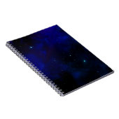 Mitternachtsblauer Himmel mit Sternen Notizblock (Rechte Seite)