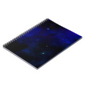 Mitternachtsblauer Himmel mit Sternen Notizblock (Linke Seite)