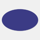 Mitternachtsblauer Oval-Aufkleber Ovaler Aufkleber (Vorderseite)