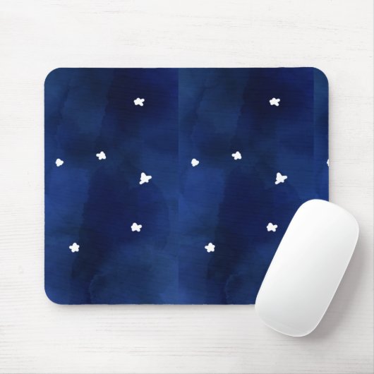 Mitternachtsblauer Sternenhimmel Mousepad (Mit Mouse)