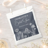 Mitternachtsblauer Wildblumen Geschenktütchen (Ausgeschnitten)