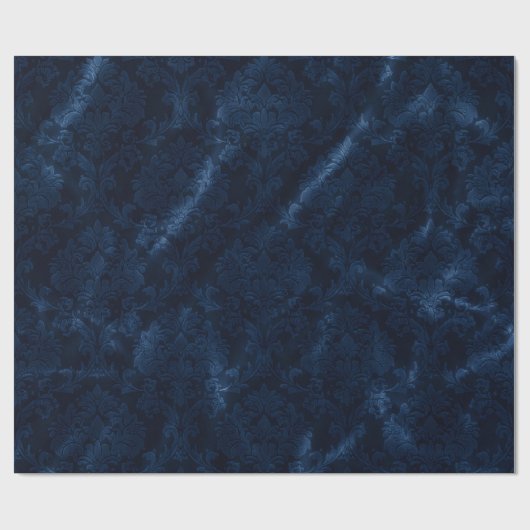 Mitternachtsblaues Samtpapier Geschenkpapier (Flach)