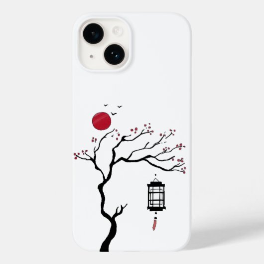 Mitternachtsblossom Case-Mate iPhone Hülle (Rückseite)