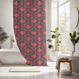 Mitternachtsblume Duschvorhang